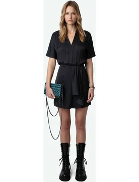 Zadig & Voltaire - Vestido Raito satinado de manga corta - Zadig & Voltaire - FashionsVida