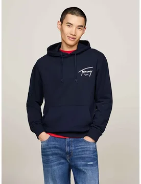 Felpa Con Cappuccio Reg Entry Graphic Dark Night Navy S - Tommy Jeans - FashionsVida