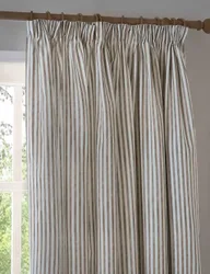 Hebden Pure Cotton Striped Curtains Brown Mix