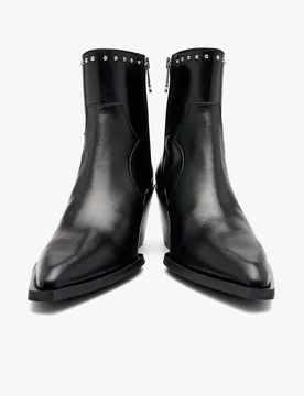 Botines de mujer estilo cowboy con tachas - Pedro Miralles - FashionsVida