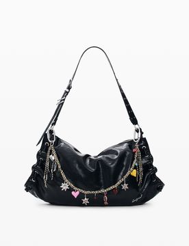 SAC BANDOULIÈRE, , PolyurÉThane, Noir, U