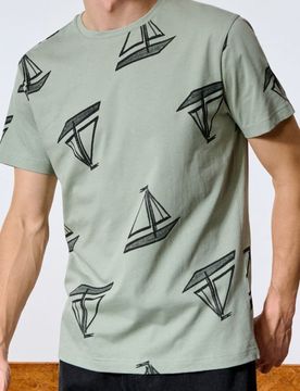 Sinsay - T-shirt - verde pallido