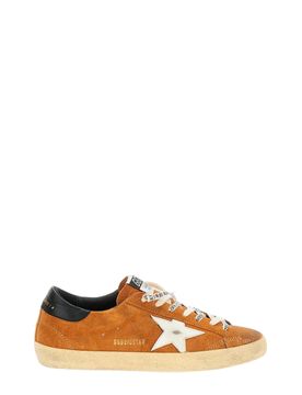 Suede Superstar Sneaker with Side Star & Leather Heel Tab