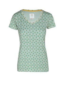 Pyjama T-Shirt grün S damen