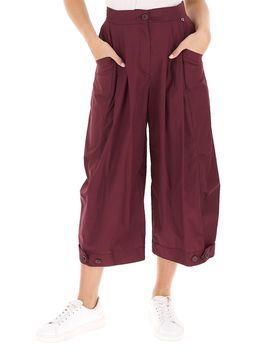 Dixie Pantalone cropped BORDEAUX S