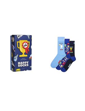 Calcetines para hombre DAD SOCKS Paquete de 3 azul claro azul