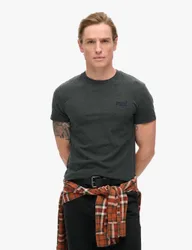 Slim Fit Pure Cotton Crew Neck T-Shirt Dark Grey male