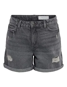 Short - NMSMILEY NW SHORTS DEST VI594DG NOOS - XS bis S - für Damen - Größe XS - grau - Frauen - female - Noisy may - FashionsVida