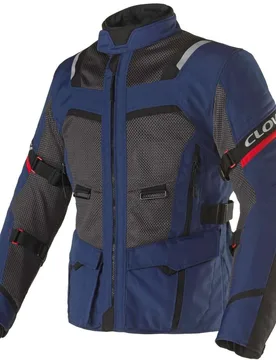Giacca Moto VENTOURING 4 WP Navy Nero taglia M - Clover - FashionsVida