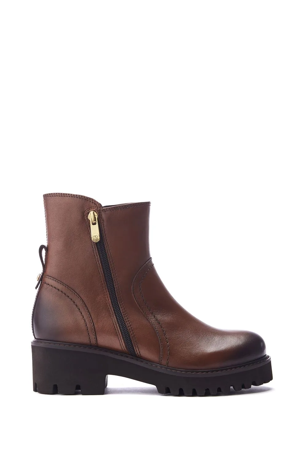 Womens Oster Tan Boots Leather - Size Eu 37 - Moda in Pelle - FashionsVida