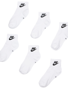 Pack Ankle Unisex Socken - Weiß - Größe 38 - 42 White 38 - 42
