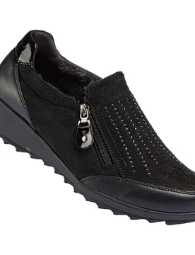 Wärmehalbschuh "Rita" schwarz 39 Damen - wonderwalk - FashionsVida