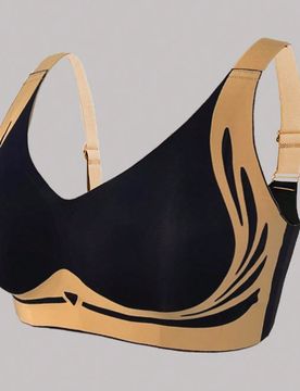 Sujetador de elevación para mujer, con acolchado, sin costuras, inalámbrico, de soporte ligero, con efecto moldeador, ropa interior para damas