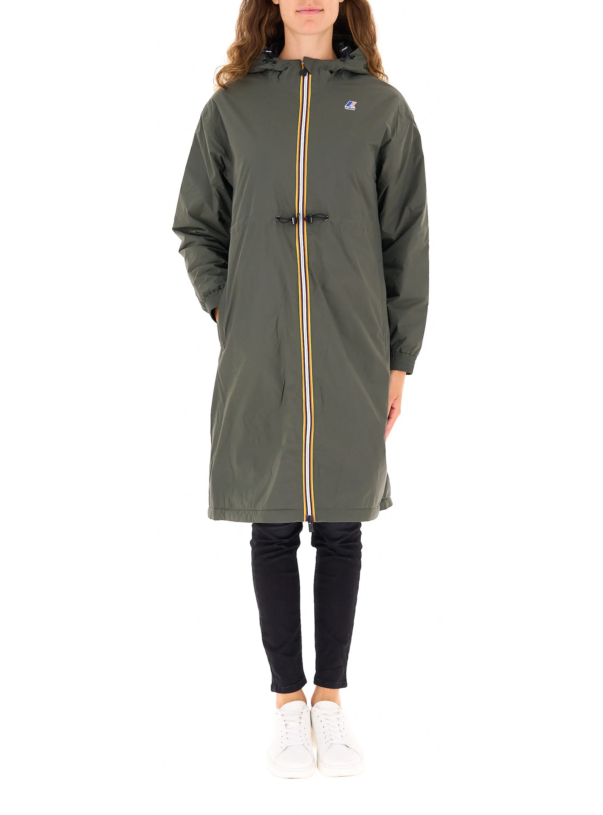Parka con cappuccio VERDE MILITARE XL - K-way - FashionsVida