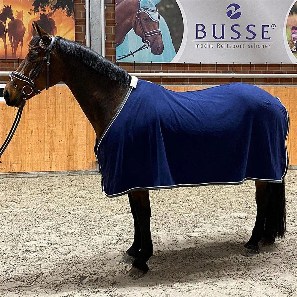 Abschwitzdecke Fleece mit Kordel, navy 135 - Esperado - FashionsVida