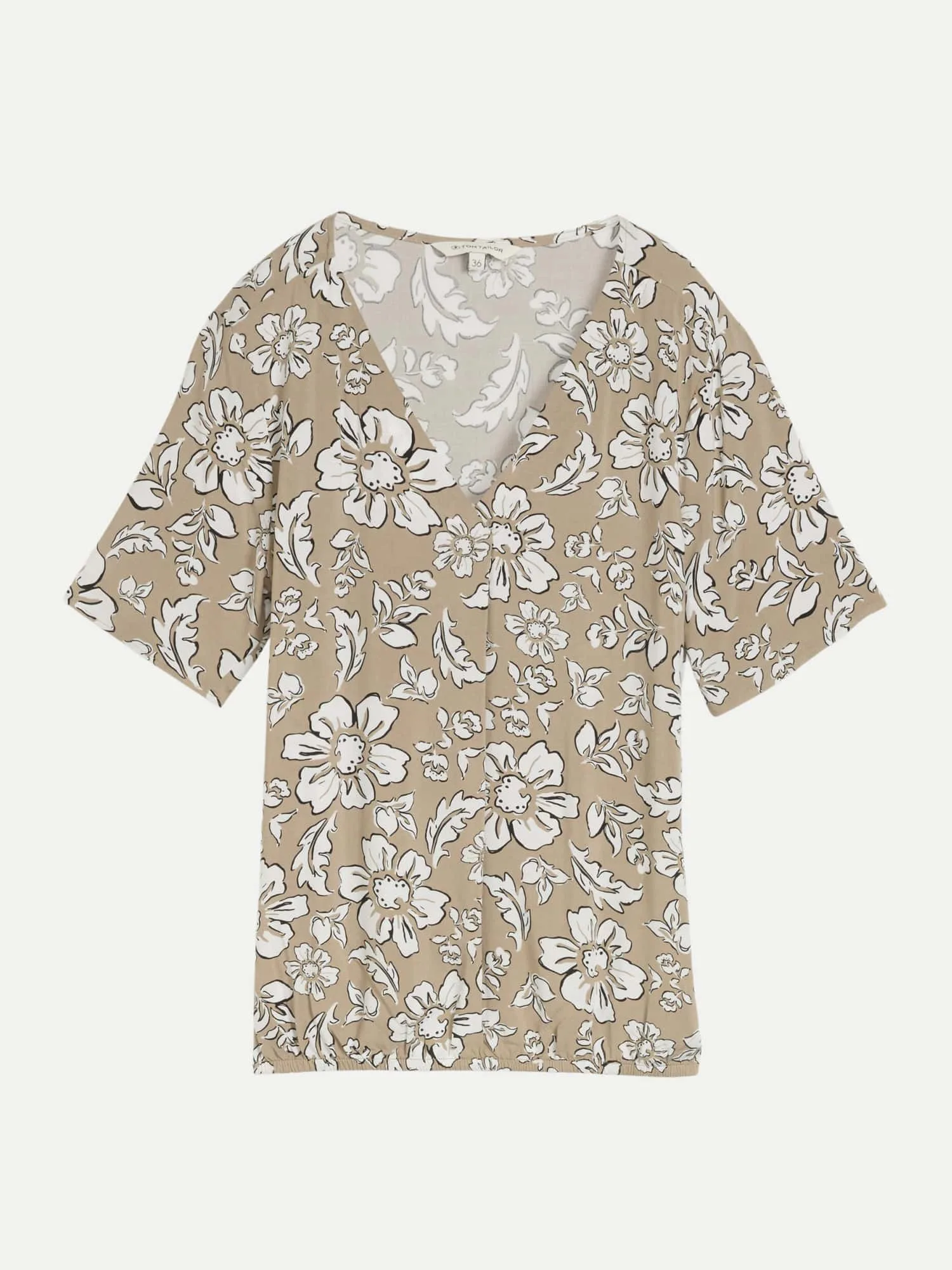 Blusenshirt Beige 46 - Tom Tailor Casual - FashionsVida