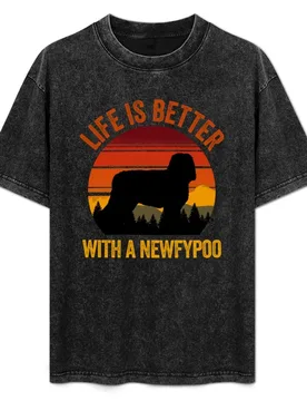 Life Is Better With A Newfypoo Vintage Country Dog Gift T-Shirt Lightweight Sport Basic T-Shirt - Aliexpress - FashionsVida