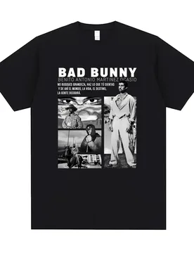 Rapper Bad Bunny T-shirt Debi Tirar Mas Fotos DTMF Tshirt Men Women Hip Hop Oversized Tshirts Male High Quality Soft Cotton Tees - Aliexpress - FashionsVida