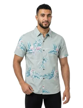 Chemise à Manches Courtes Paradise Blue Surf M