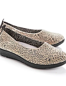 Soft-Slipper "Vicky" beige-schwarz - 3Pagen - FashionsVida
