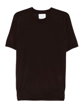 T-shirt mono maglia in lana merino
