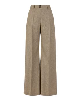 Pantaloni donna d.exterior - flanella cristalli pant zampa - n.d