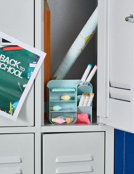Organizer da scrivania - azzurro