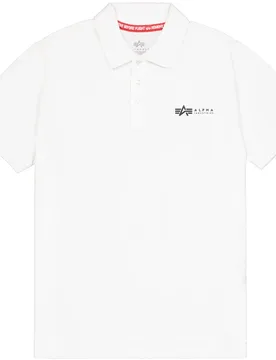 Industries Polo à Manches Courtes Basic Sl White L - ALPHA - FashionsVida