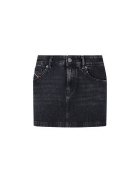 Women's Cotton-Lyocell Denim-Style Mini Skirt