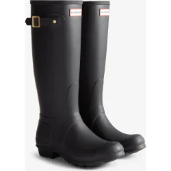 Botas de agua de mujer original tall leopard print con elásticos