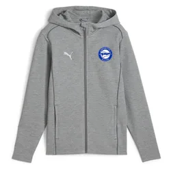 Sweat à Capuche Deportivo Alavés Team Final Casuals Medium Gray Heather / Silver M Homme