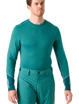 Lifa merino midweight camiseta térmica manga larga hombre Verde (L)