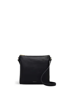 Leather Zip Detail Cross Body Bag Black female - Radley - FashionsVida