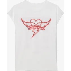 Zadig & Voltaire - Camiseta de mujer de tirantes con estampado de algodón