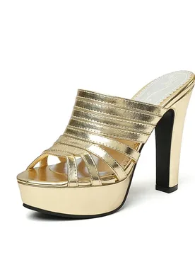 Sandalias De Mujer Women Sandals Open Toe Gold High Heels Outdoor Slippers Party Platform Sandals Pumps Plus Size 49 50 33-47 - Aliexpress - FashionsVida