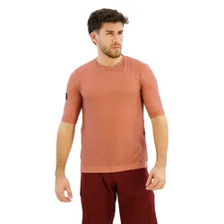 Maglietta A Maniche Corte Stone Slim Fit Tech Rust