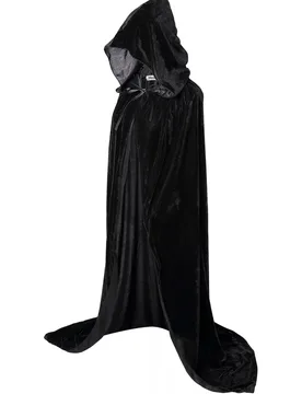 Unisex Adults Hooded Cloak Velvet Cape for Halloween Cosplay Costumes, Gothic Steampunk Victorian Style, For Vampires Wizards - Aliexpress - FashionsVida