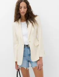 Ultimate Tailored Single Breasted Blazer Ivory female