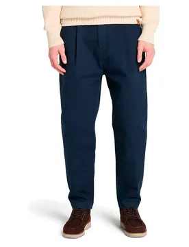 Pantalon Claremont Washed Peached Twill Pleated Dark Sapphire 31