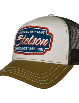 Classic Race Trucker Cap by - olive - Female - Size: One Size Small - Stetson - FashionsVida