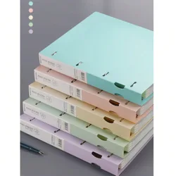 Carpeta de anillas D de 4 anillas, tamaño A4, organizador de archivos de oficina