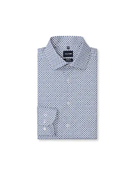 Camisa Regular Fit azul oscuro 44 - Olymp - FashionsVida