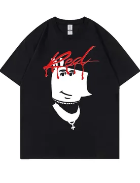 Rapper Playboi Carti Whole Lotta Red Chill Guy Funny Meme T Shirts Men Fashion Oversized T-shirt 100% Cotton Short Sleeve Tshirt - Aliexpress - FashionsVida