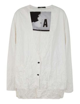 Maglione in ecopelle stropicciata