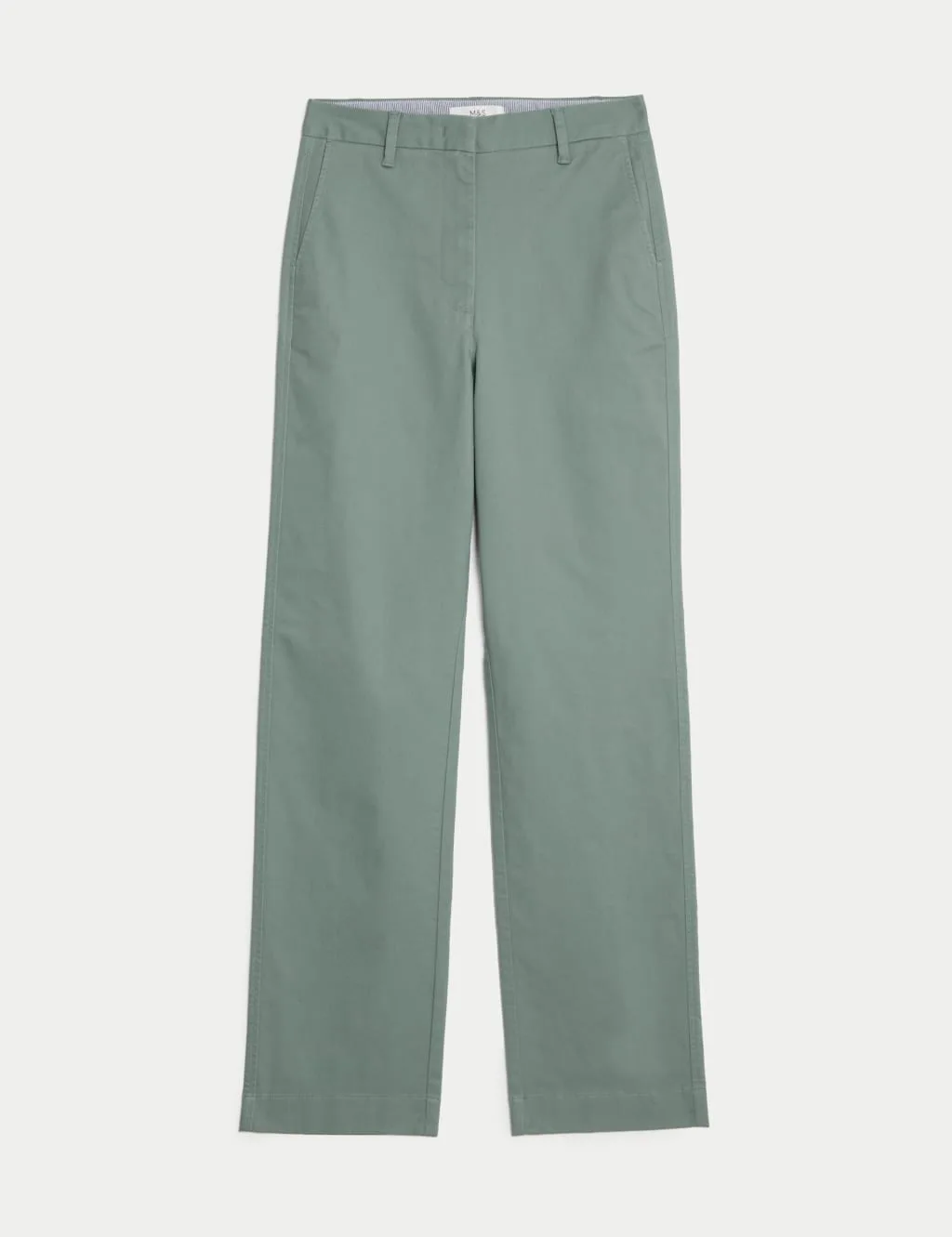 Stretch straight leg chinos Dark Sage female - M&S - FashionsVida