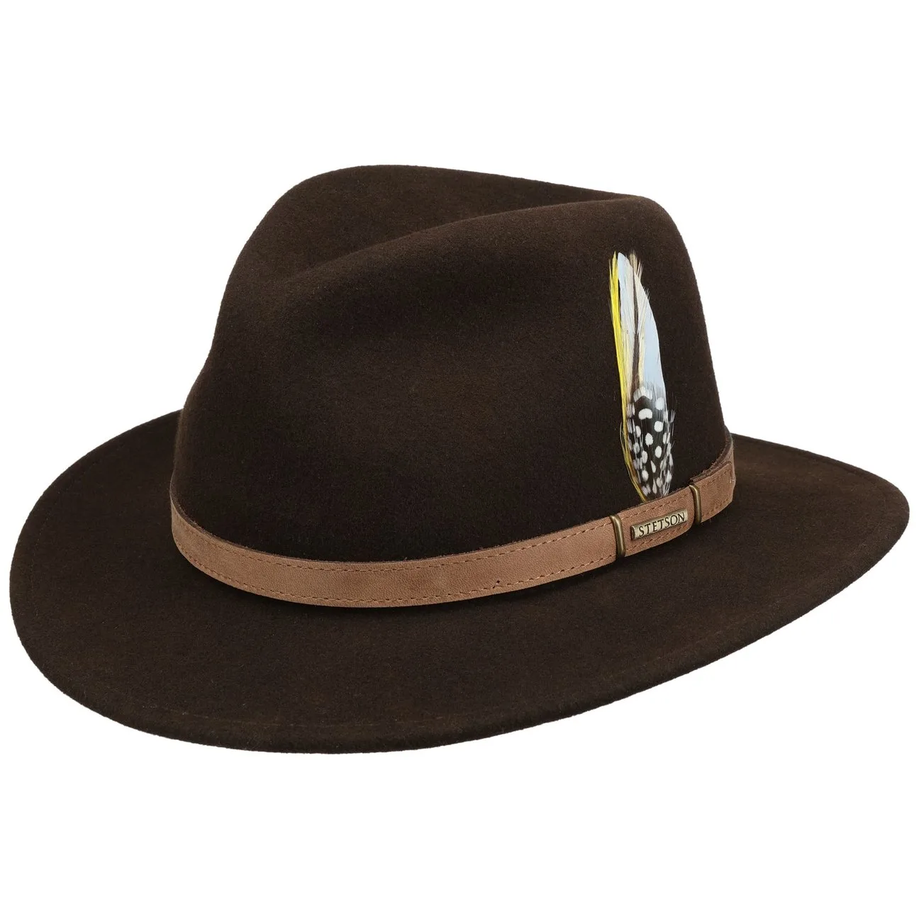 Lendrick VitaFelt Wool Hat by - dark brown - Size: L (58-59 cm) - Stetson - FashionsVida