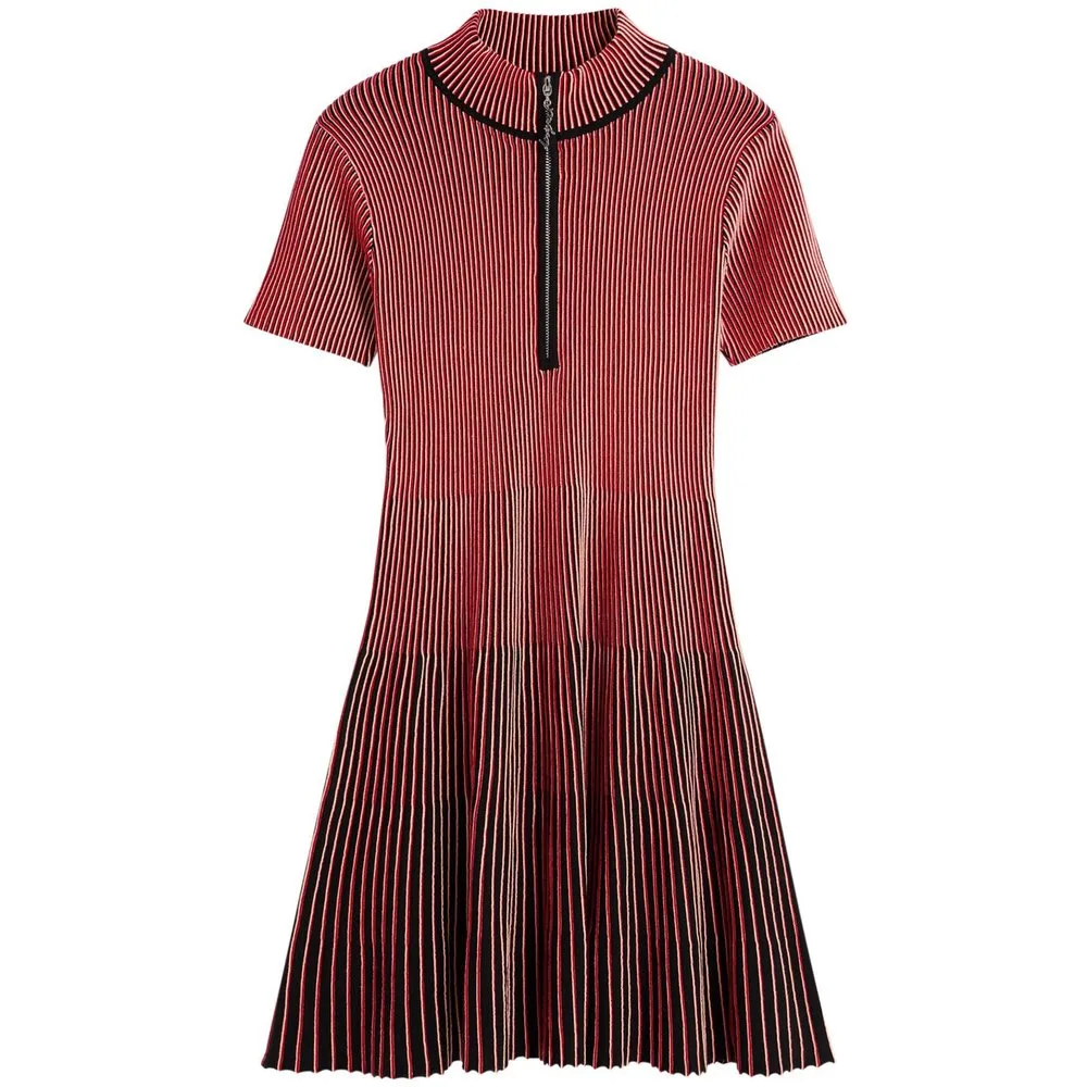 Vestido corto punto tornasolado - Desigual - FashionsVida