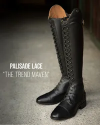 Damen Reitstiefel PALISADE LACE black saffiano 41 RM