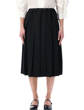 Pleated Midi Skirt