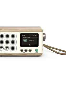 Radio Portable Classic Mini Cotton White / Oak One Size unisex - Pure - FashionsVida